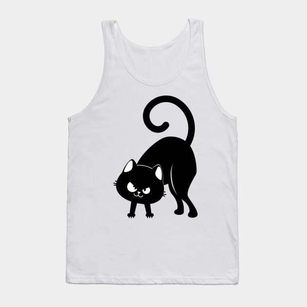 Ominous black cat Tank Top by AnnArtshock